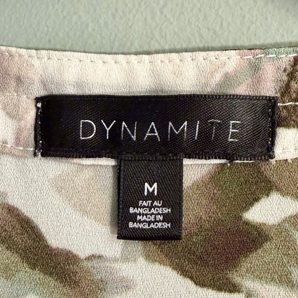 ⭐️ Dynamite Sage & Grey Floral Tank Top - PTP 21 - Picture 3 of 5